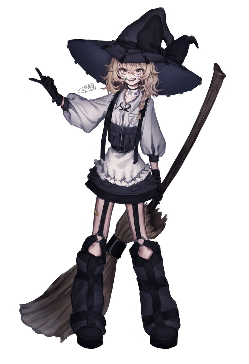 kirisame marisa (touhou) drawn by zabu_rou