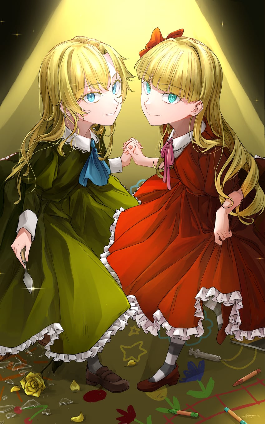 mary and elise (ib and 1 more) drawn by sakuranran1004