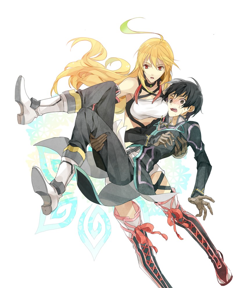 milla maxwell and jude mathis (tales of and 1 more) drawn by izumi_(nagashi)