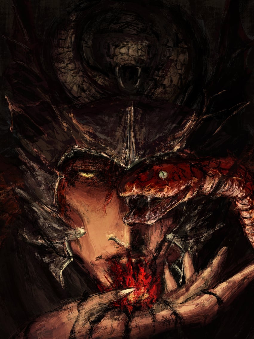 messmer the impaler (elden ring and 1 more) drawn by satsu-strive