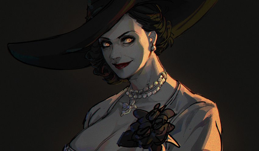 alcina dimitrescu (resident evil and 1 more) drawn by renshena
