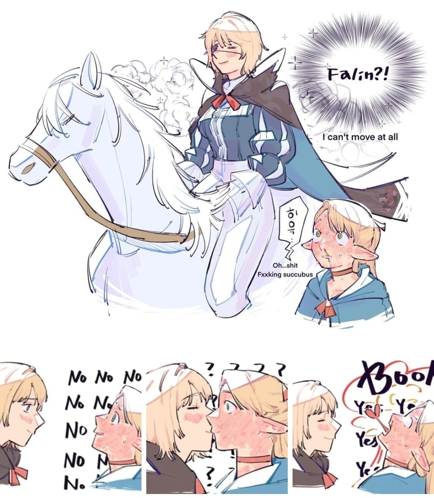 marcille donato and falin touden (dungeon meshi) drawn by dohwa110