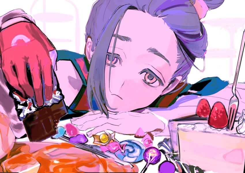 kieran (pokemon and 1 more) drawn by yuka_(0u0v)