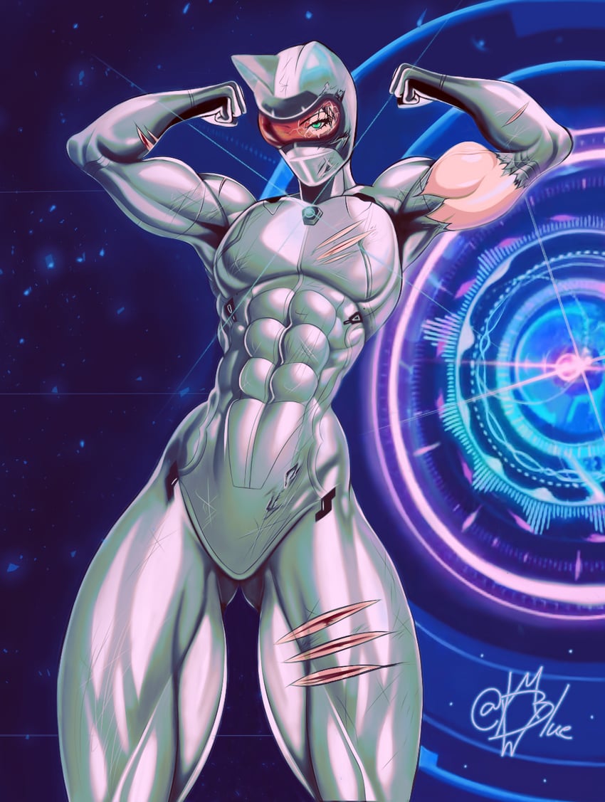vigilant (exoprimal) drawn by mostlybluewyatt
