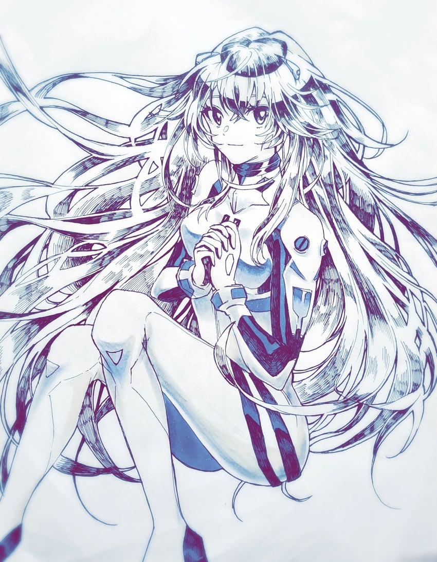 ayanami rei (neon genesis evangelion and 2 more) drawn by hatake0noukou