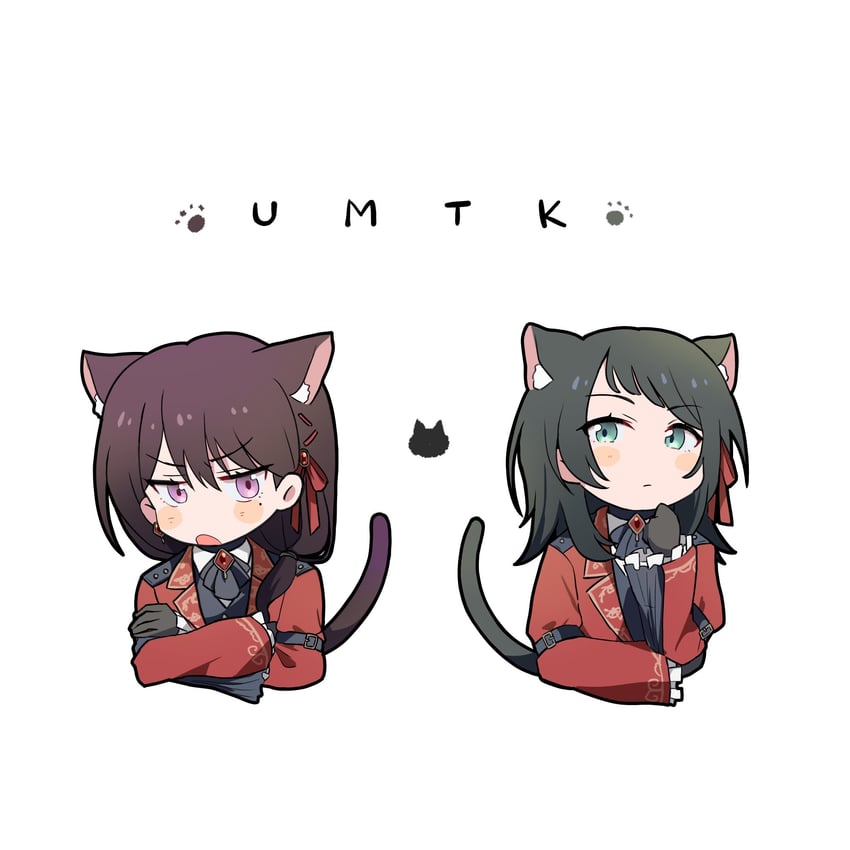 shiina taki and yahata umiri (bang dream! and 1 more) drawn by lemoontya