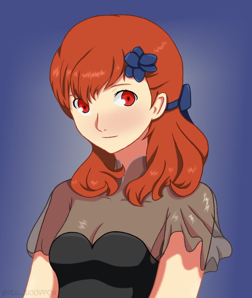 shiomi kotone (persona and 2 more) drawn by realjudoippon