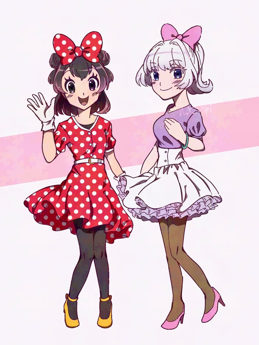 minnie mouse and daisy duck (mickey mouse & friends) drawn by hhappa_0812