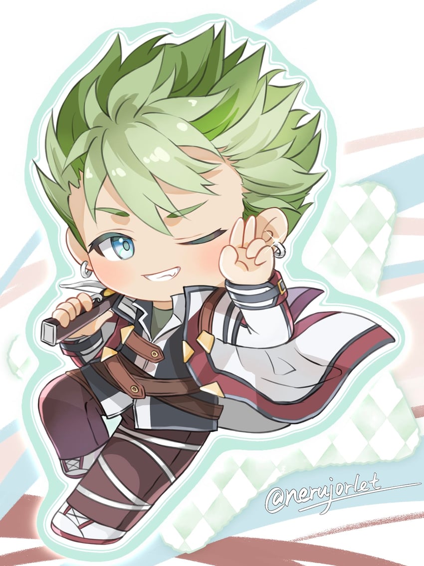 kevin graham (eiyuu densetsu and 2 more) drawn by nerujorlet