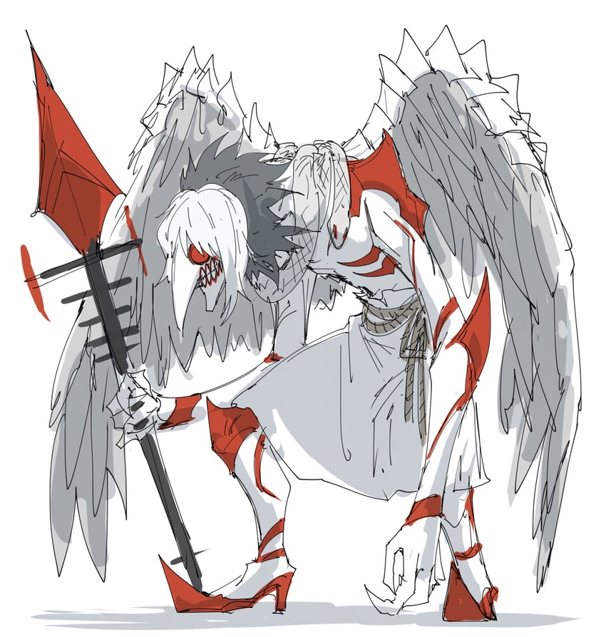 faust and apostle (project moon and 1 more) drawn by kankan33333