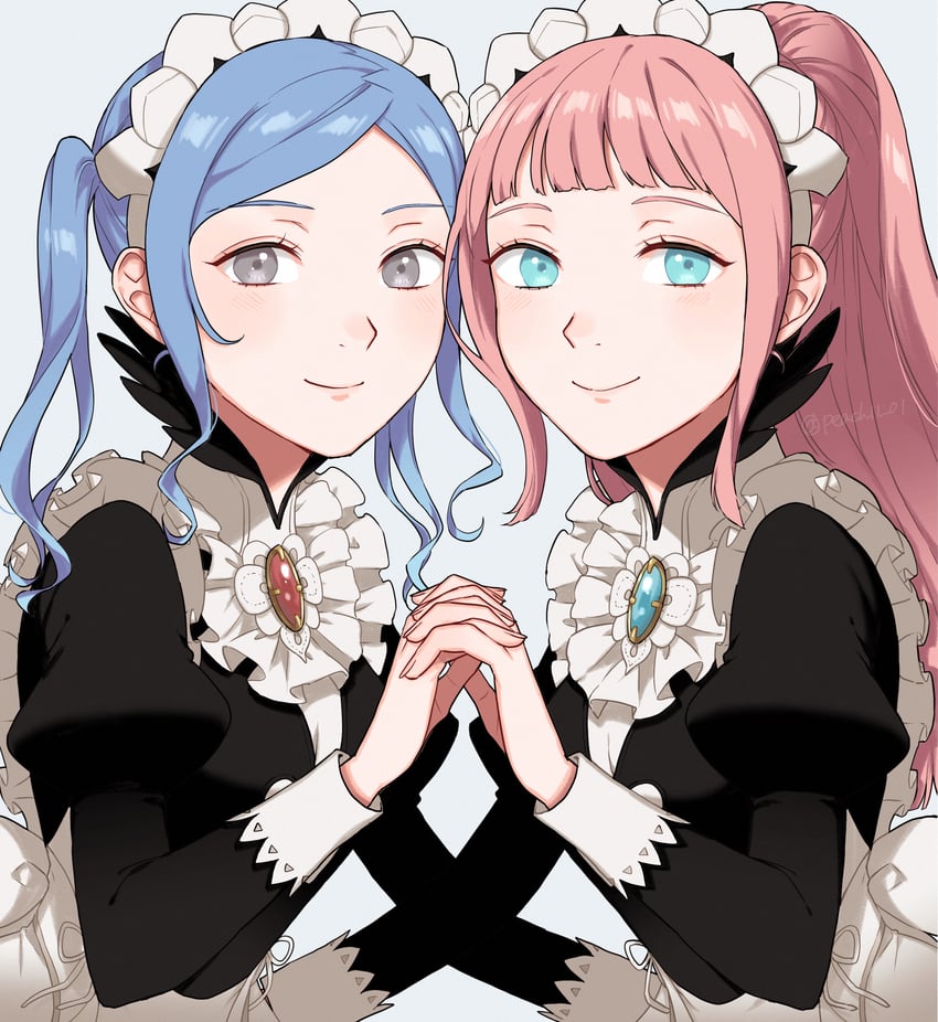 felicia and flora (fire emblem and 1 more) drawn by shamu_(peach11_01)