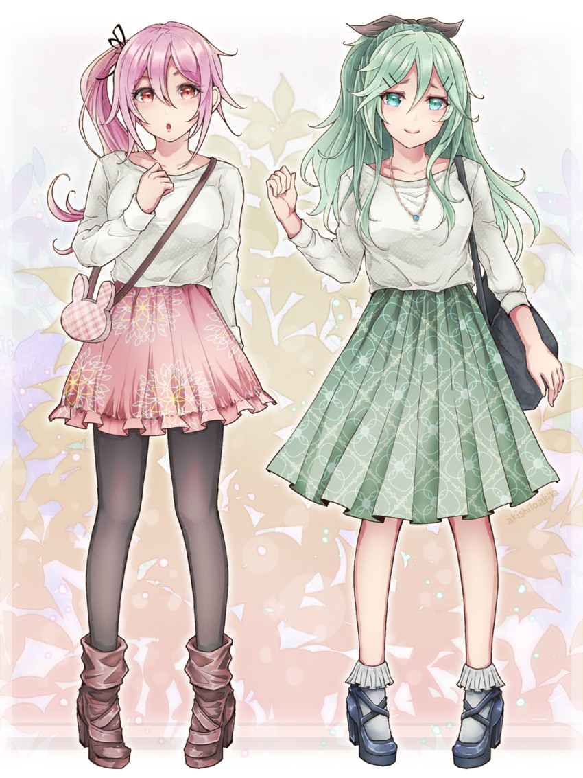 yamakaze and harusame (kantai collection) drawn by akira_(aky-la)