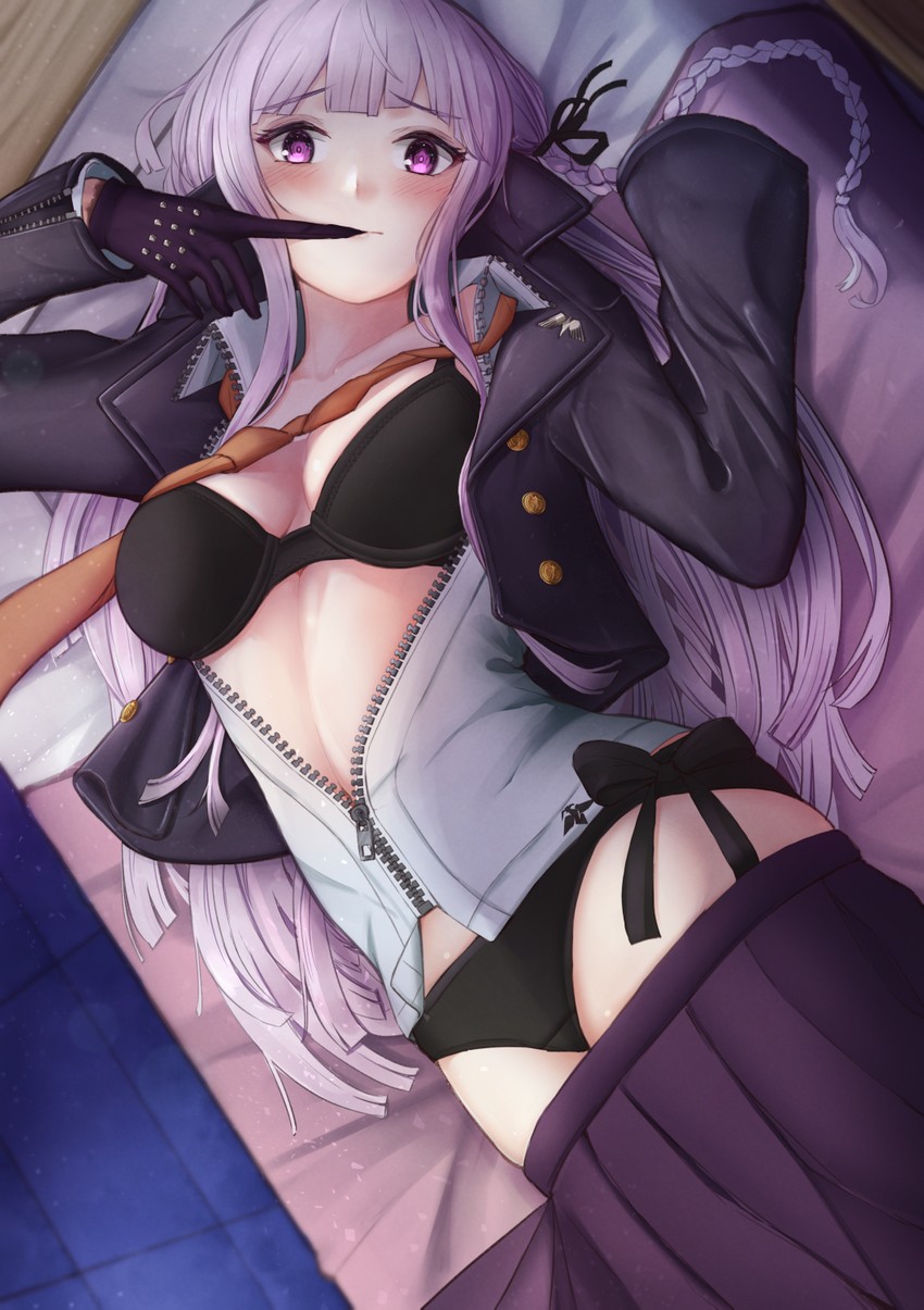kirigiri kyoko (danganronpa and 1 more) drawn by ippers