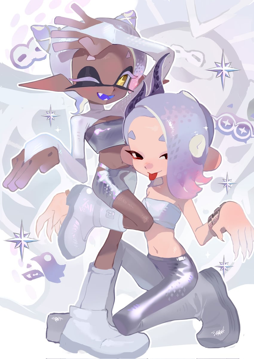 shiver, frye, and big man (splatoon and 1 more) drawn by p-pepper