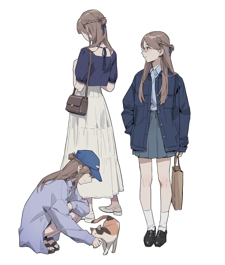 sendai hazuki (shuuniichido classmate wo kau hanashi) drawn by komerice_lo
