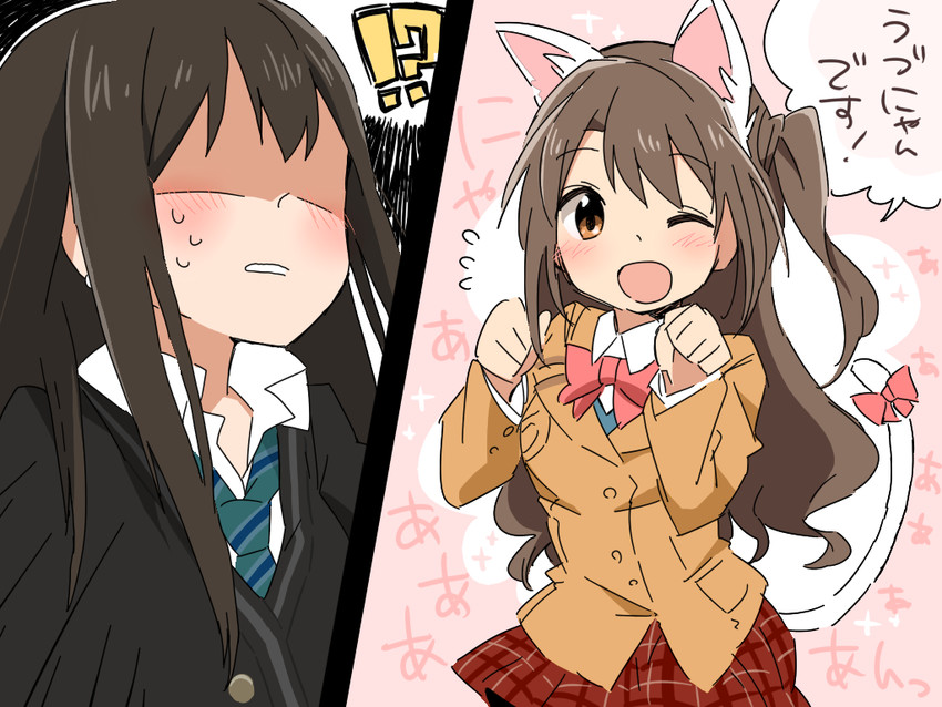 shibuya rin and shimamura uzuki (idolmaster and 1 more) drawn by amaiwashi