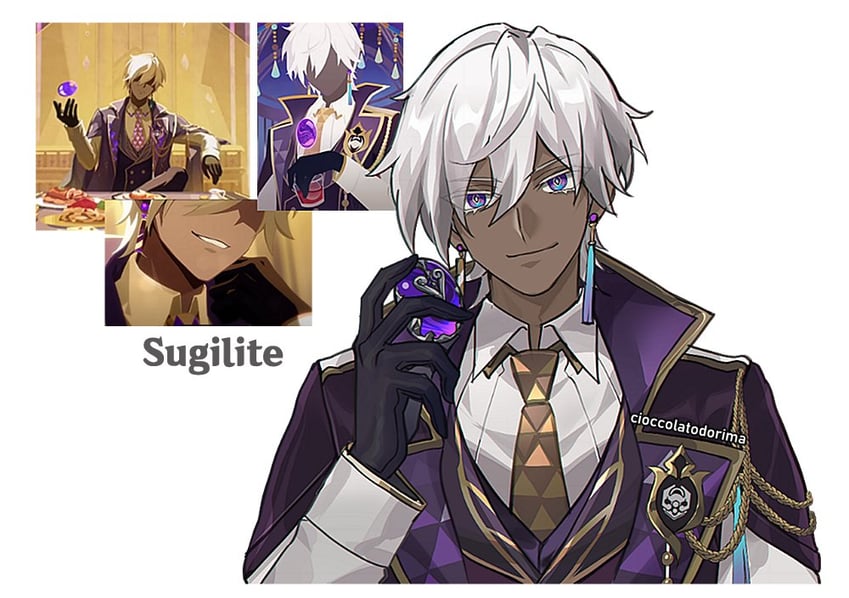 sugilite (honkai and 1 more) drawn by cioccolatodorima