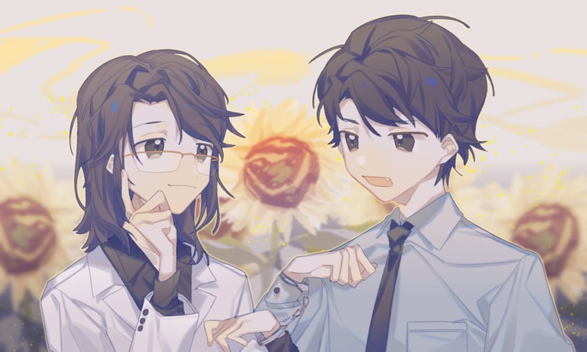 fei du and luo wenzhou (silent reading) drawn by tokiki_(lsqmsukiki)