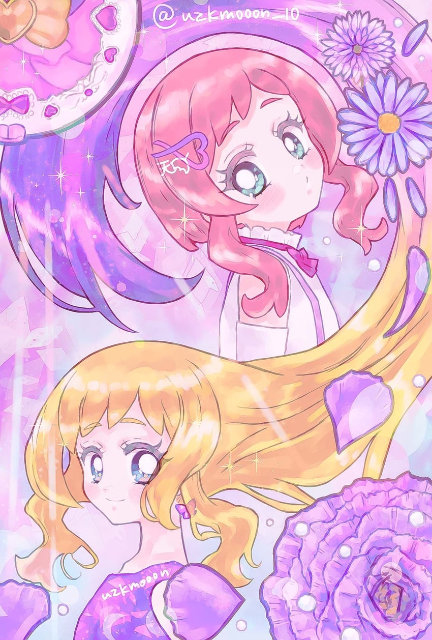 inukai iroha and cure friendy (precure and 1 more) drawn by ten_(uzk_mooon)