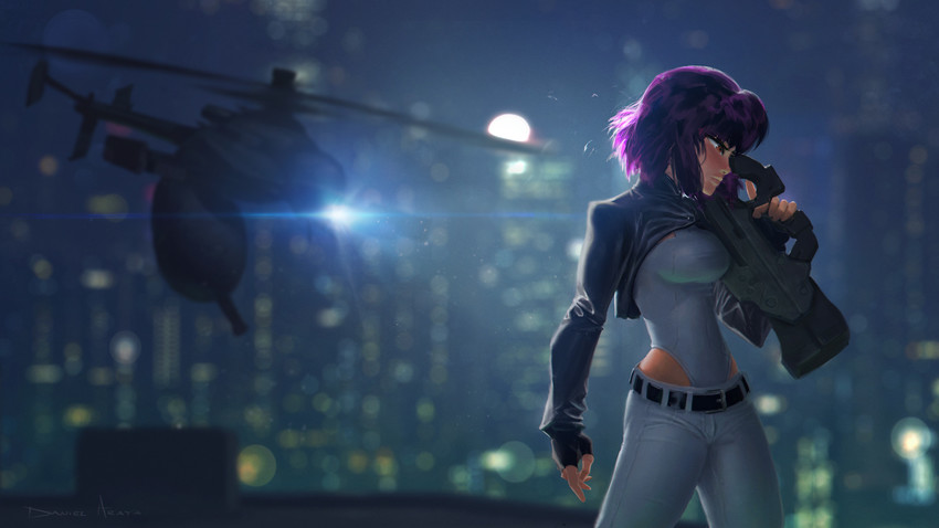 kusanagi motoko (ghost in the shell) drawn by danny_araya