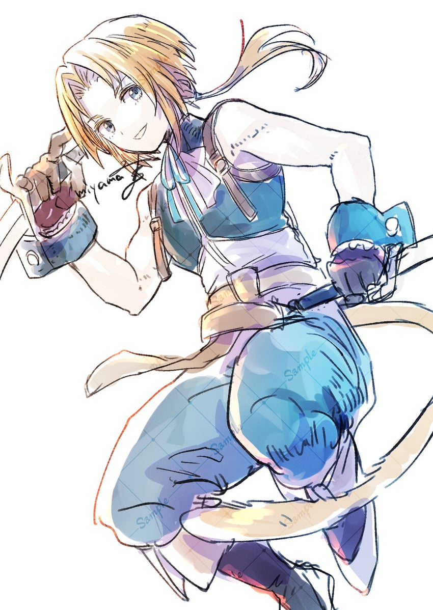 zidane tribal (final fantasy and 1 more) drawn by miyama_(lacrima01)