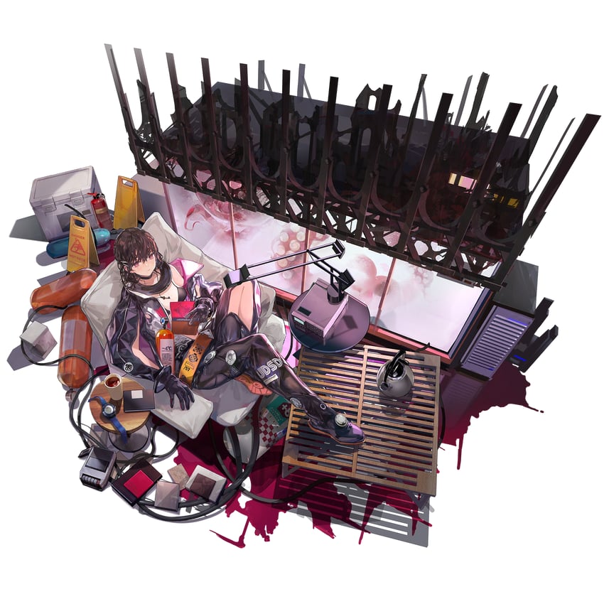 hatsuchiri (girls' frontline and 1 more) drawn by lin+
