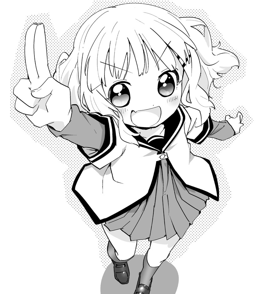 oomuro sakurako (yuruyuri and 1 more) drawn by keyyan