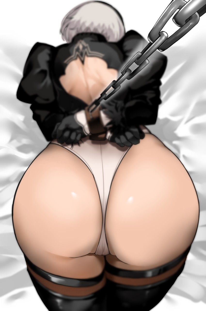 2b (nier and 1 more) drawn by bakkanki