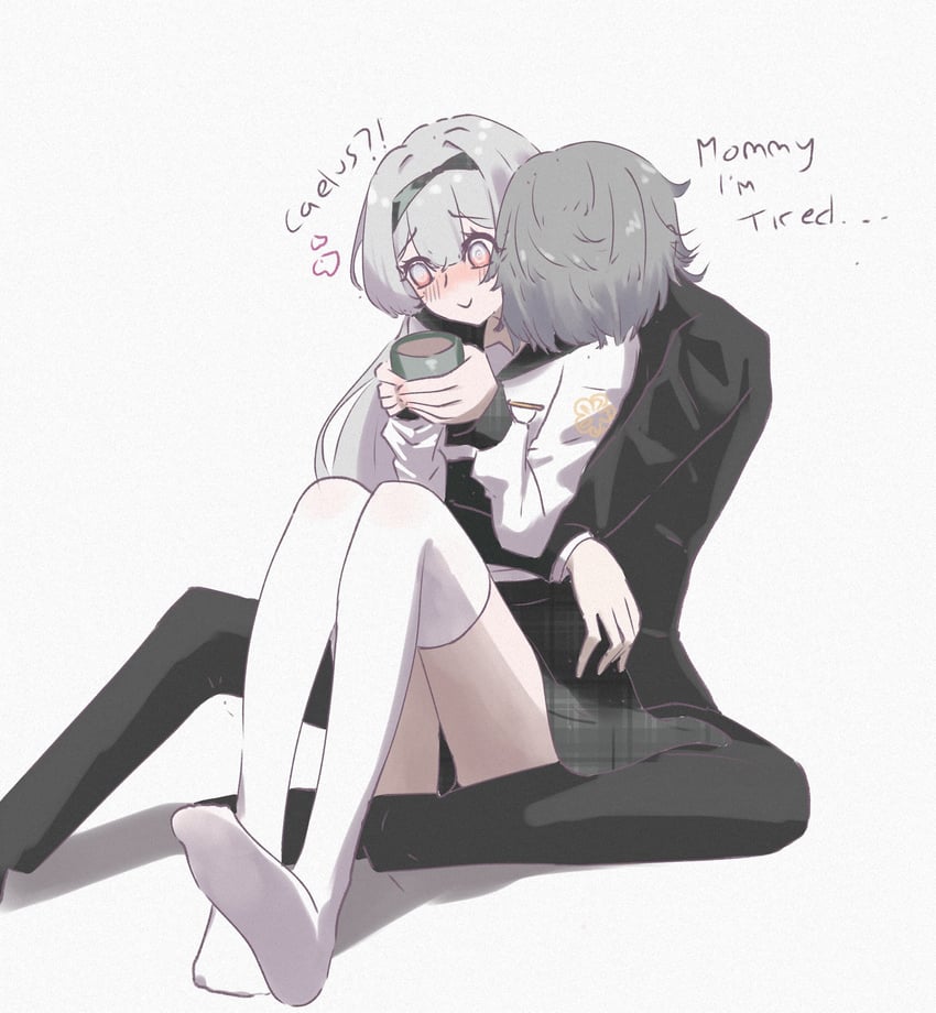 trailblazer, firefly, and caelus (honkai and 1 more) drawn by kurisu1904