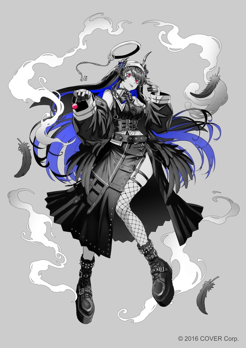nerissa ravencroft (hololive and 2 more) drawn by kura1582
