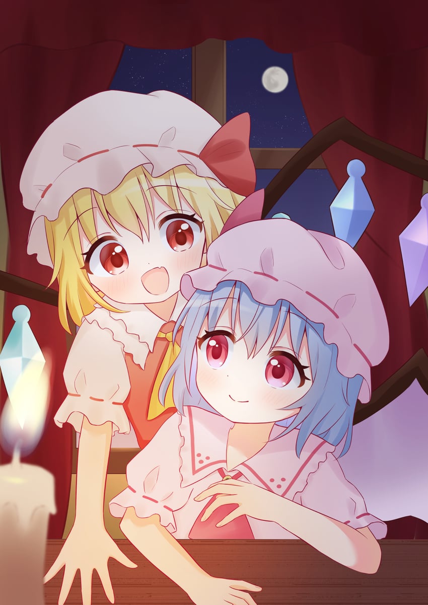 remilia scarlet and flandre scarlet (touhou) drawn by toriki_fukuro