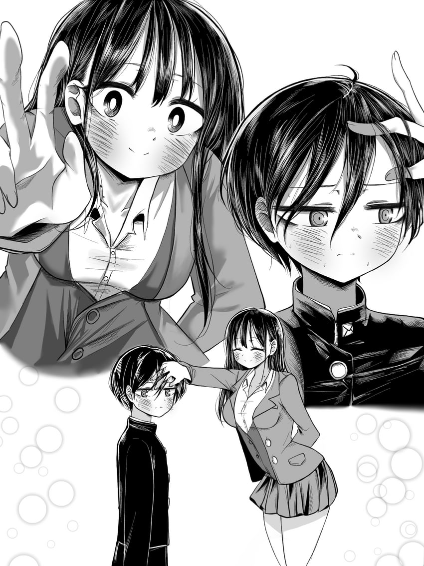 yamada anna and ichikawa kyoutarou (boku no kokoro no yabai yatsu) drawn by ao_tanuki