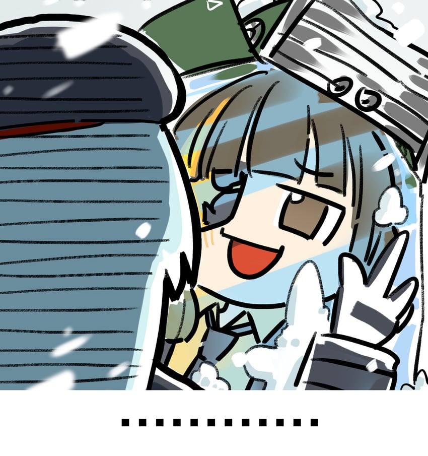 hk416, g11, and m16a1 (girls' frontline) drawn by su_xiao_jei