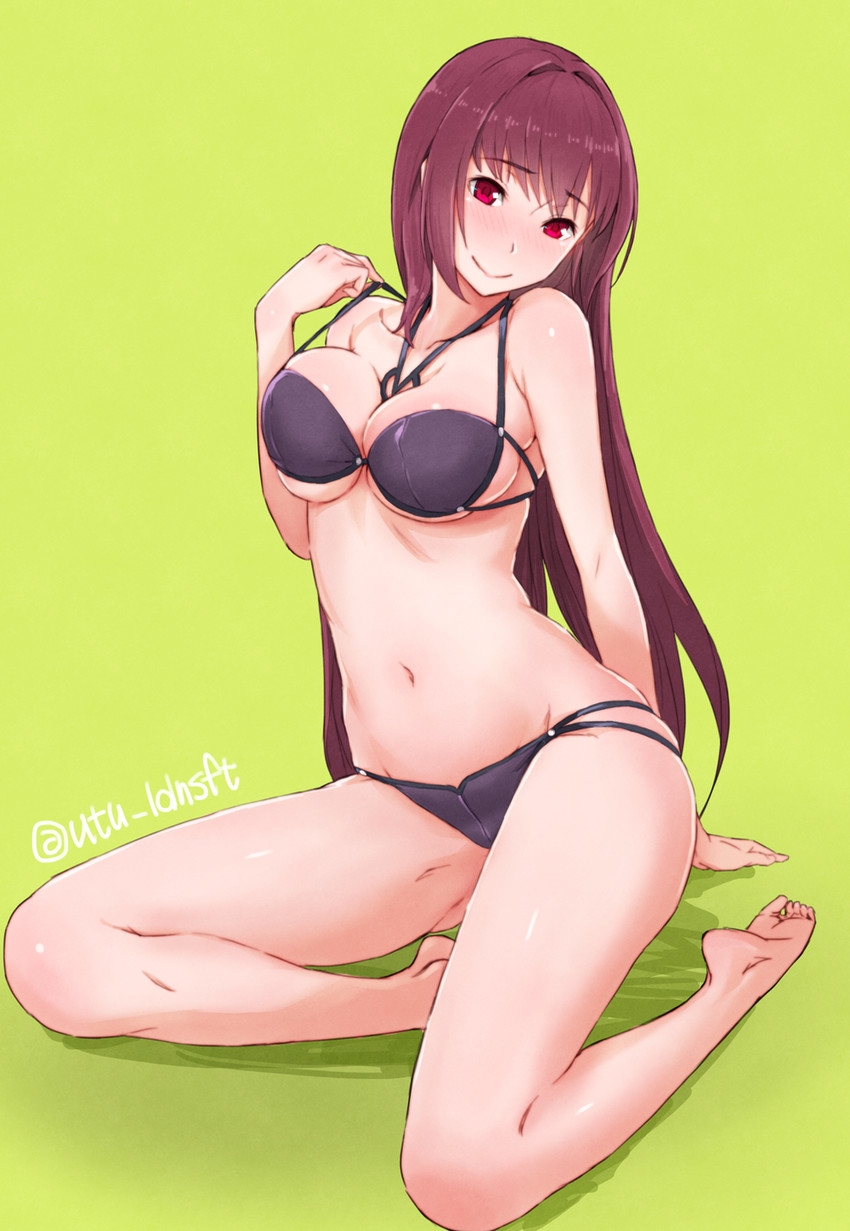 scathach (fate and 1 more) drawn by utu_(ldnsft)