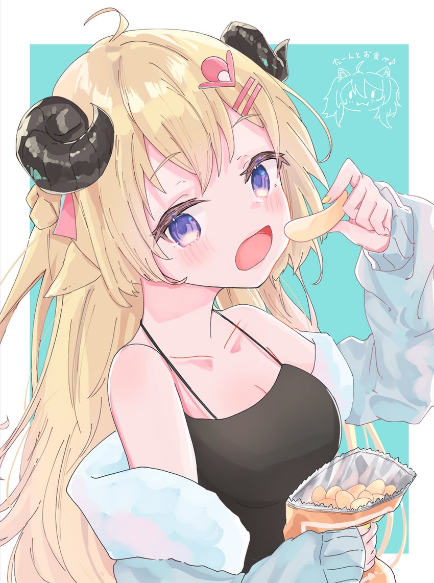 shishiro botan and tsunomaki watame (hololive) drawn by shin_murasame