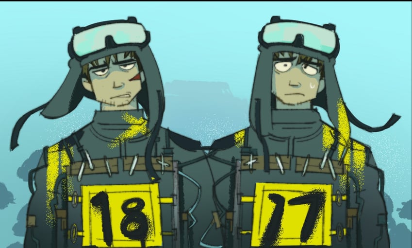 mickey barnes, mickey 17, and mickey 18 (mickey 17) drawn by waioaii
