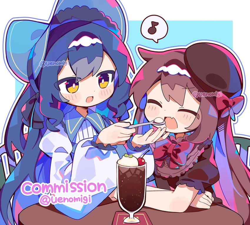 alca and sheina (original) drawn by uenomigi