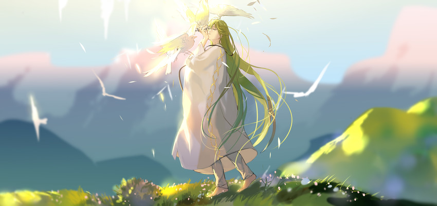 enkidu (fate and 1 more) drawn by rrr_(reason)