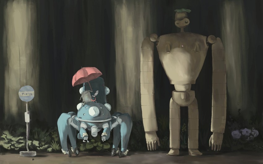 tachikoma and laputa robot (ghost in the shell and 2 more) drawn by iridori