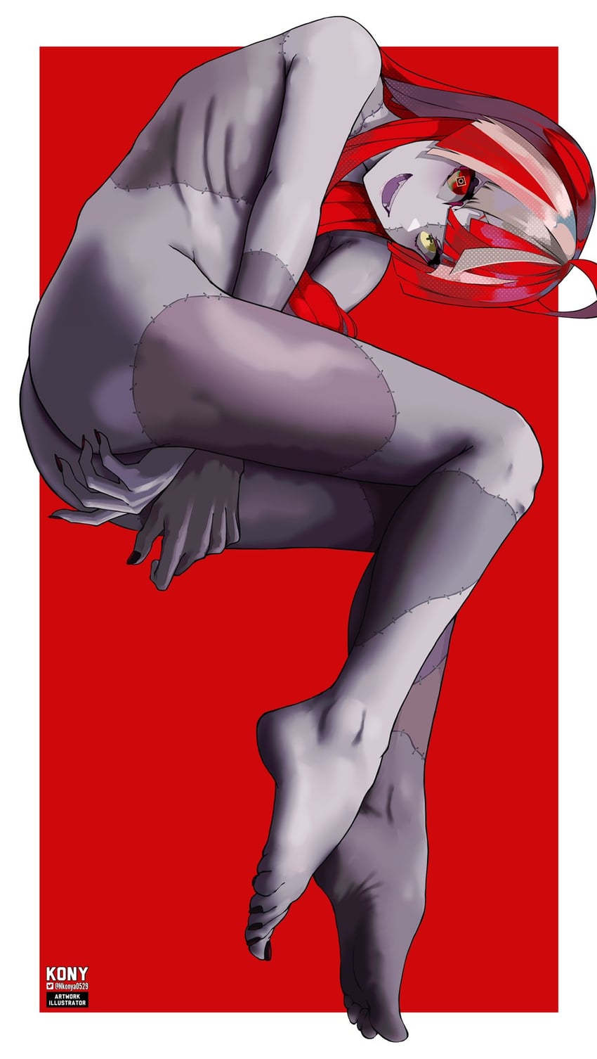 kureiji ollie (hololive and 1 more) drawn by nkonya