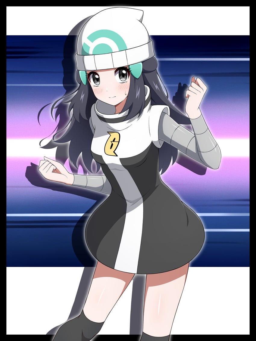 dawn (pokemon and 1 more) drawn by shabana_may