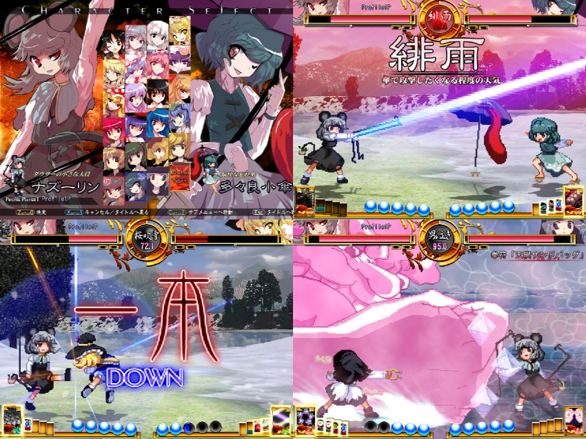 hakurei reimu, kirisame marisa, remilia scarlet, izayoi sakuya, konpaku youmu, and 19 more (touhou and 1 more) drawn by syope