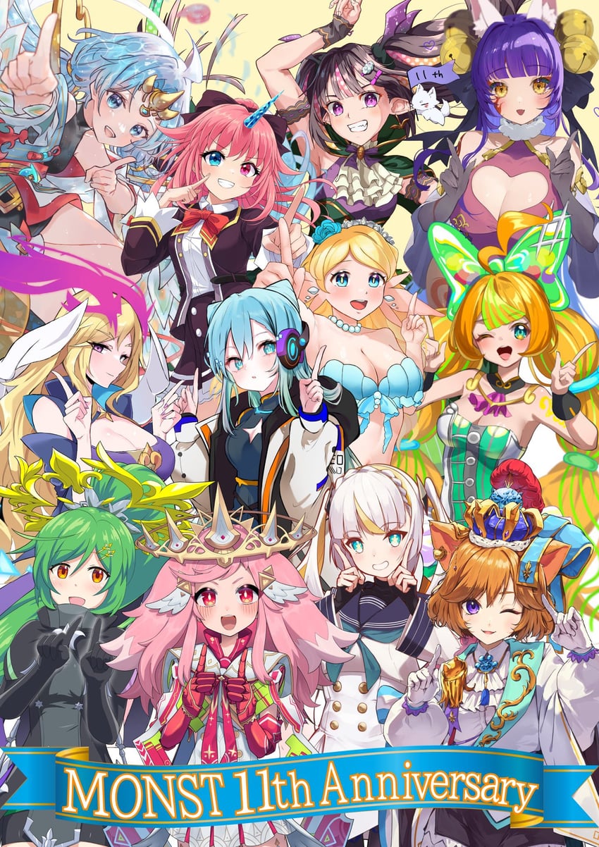 lucifer, daji, neo, gabriel, nightmare, and 6 more (monster strike) drawn by abi_(253seki), akirappy, amagasa, hamukiri, ira_n, kobayashi_macchan, kuronyan9630, marun_(marun_lore), n2_(nitrogumi), raria_(reisui25_raria), and s-masa_7131