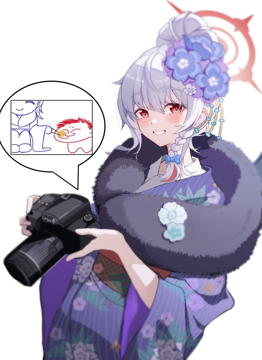 sensei, doodle sensei, and haruna (blue archive) drawn by ederh