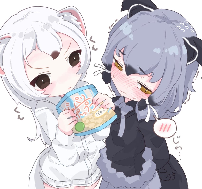 stoat and binturong (kemono friends and 1 more) drawn by sarutori