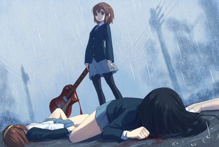 akiyama mio, hirasawa yui, tainaka ritsu, and kotobuki tsumugi (k-on!) drawn by shiden_(t41xz)
