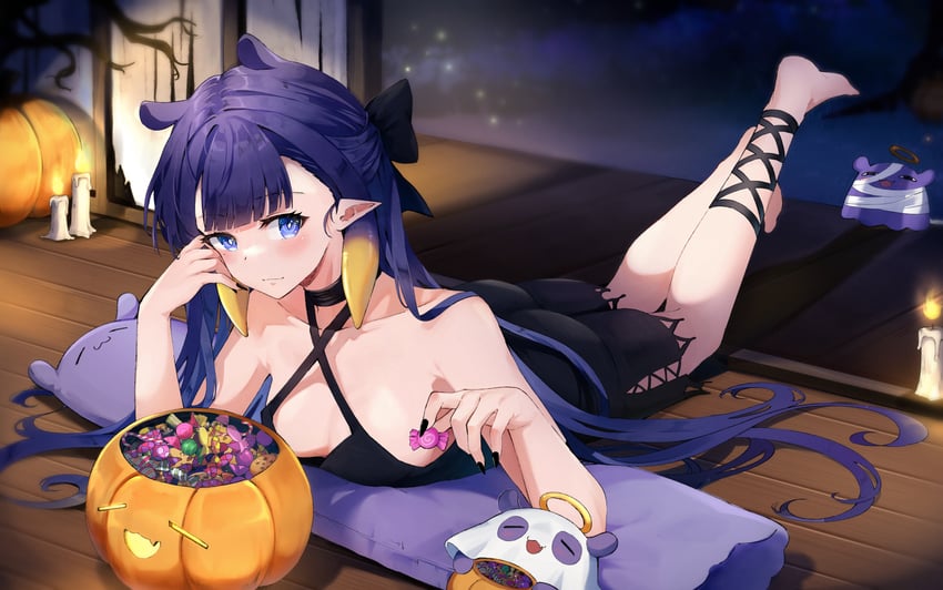 ninomae ina'nis and takodachi (hololive and 1 more) drawn by lucferz