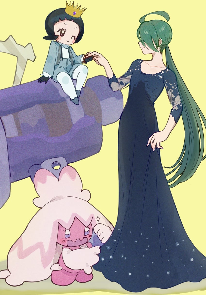 rika, poppy, and tinkaton (pokemon and 1 more) drawn by furukawa_raku