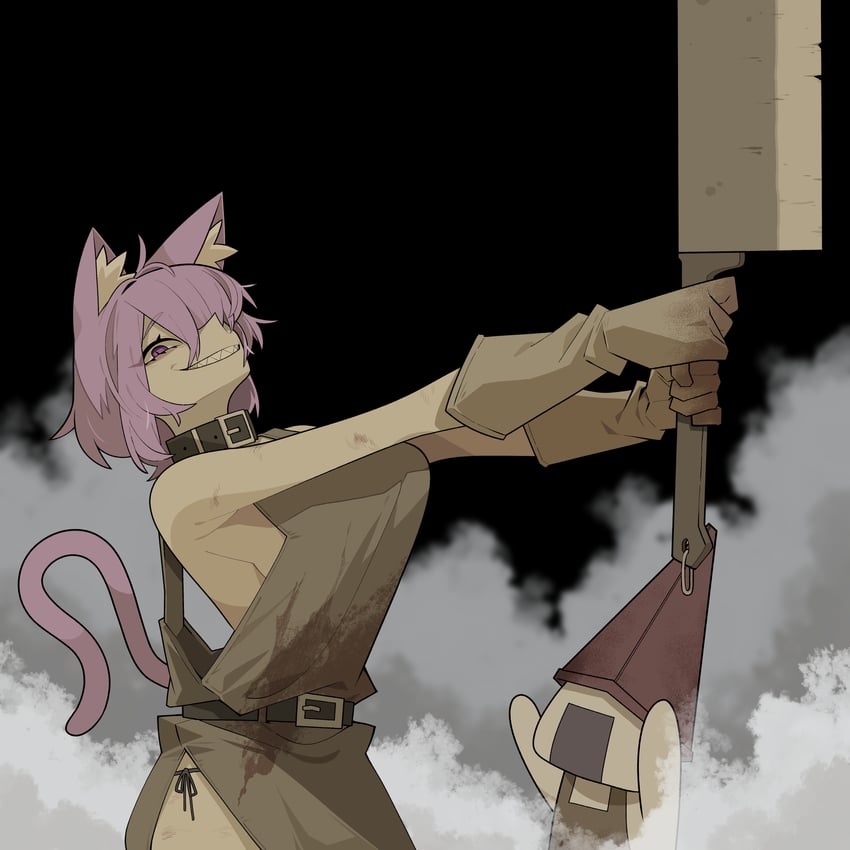 nekomata okayu, onigirya, and pyramid head (hololive and 2 more) drawn by cocomayo29_(tomato)