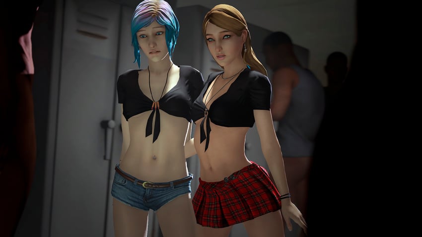 chloe price and rachel amber (life is strange and 1 more) drawn by fugtrup